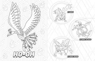 Sample content 3_Pokémon. Aventuras para colorear: legendarios y singulares / Pokémon Coloring Adventures #2: Legendary & Mythical Pokémon