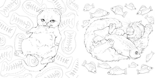 Aperçu du contenu 3_Pop Manga Catitude Coloring Book
