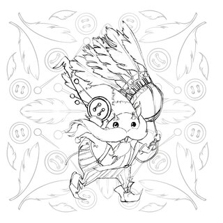 Sample content_Pop Manga Paint and Ink Coloring Book