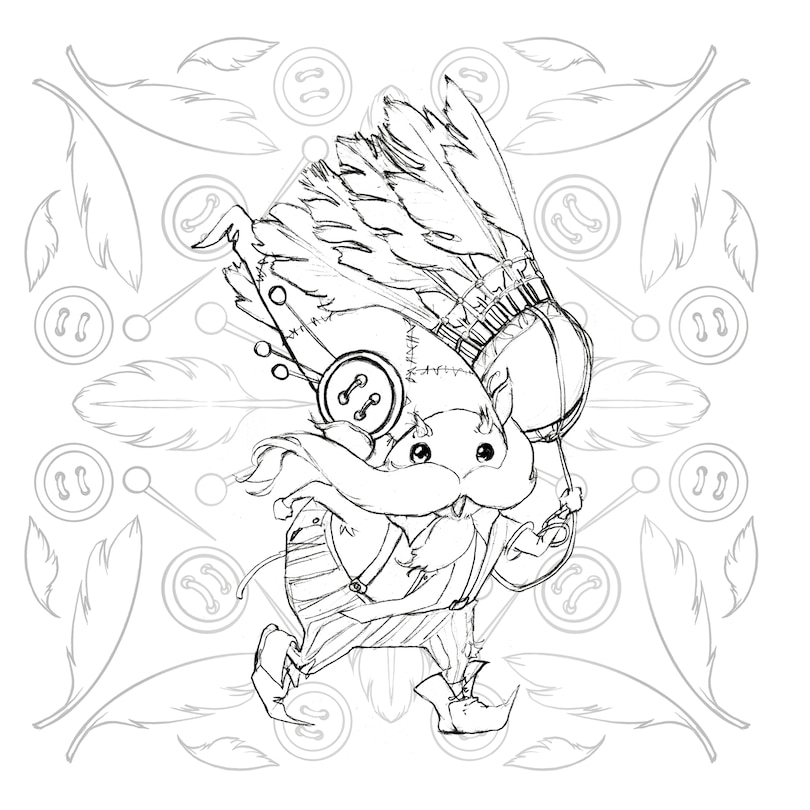 Sample content_Pop Manga Paint and Ink Coloring Book