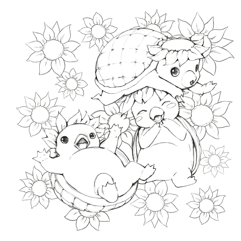 Sample content 5_Pop Manga Paint and Ink Coloring Book