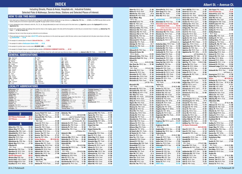 Sample content_Portsmouth A-Z Street Atlas: Accurate street map for easy navigation