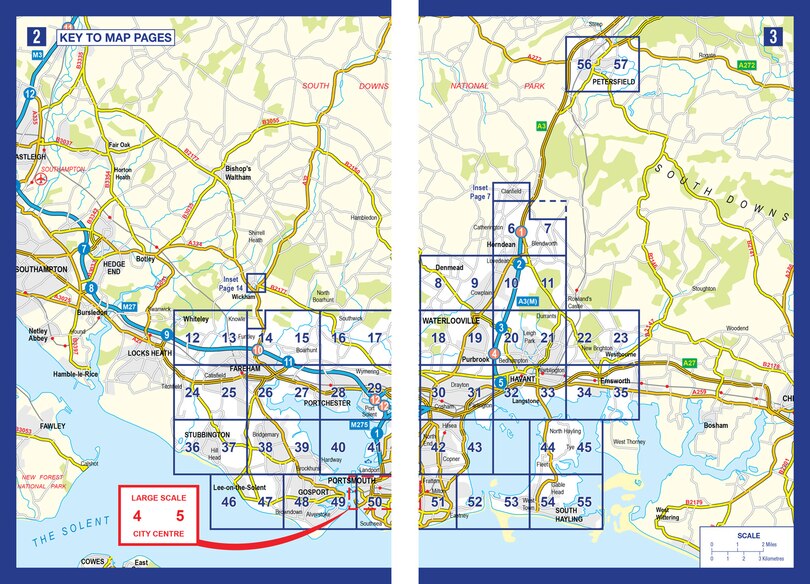 Sample content 2_Portsmouth A-Z Street Atlas: Accurate street map for easy navigation