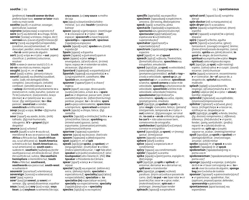 Aper&ccedil;u du contenu 2_Portuguese Essential Dictionary