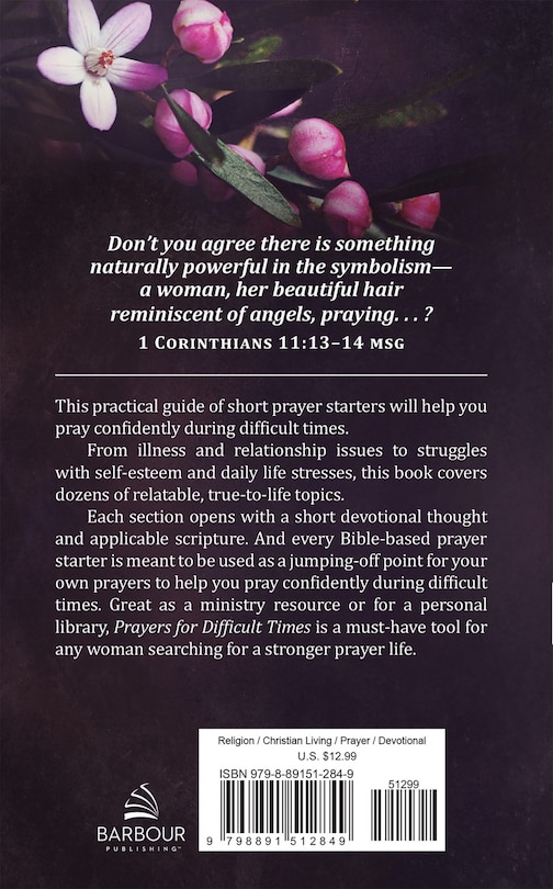 Couverture arrière_Prayers for Difficult Times Women's Edition