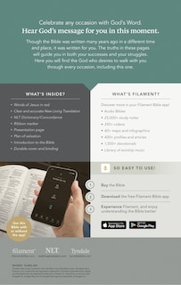 Back cover_Premium Gift Bible Nlt, Filament Enabled (Leatherlike, Starlight Path Brown, Red Letter)