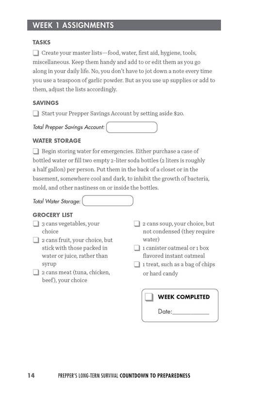 Sample content_Prepper's Long-Term Survival: Countdown to Preparedness