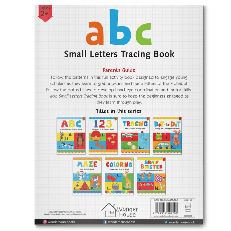 Aper&ccedil;u du contenu 5_Preschool Activity Book: abc - Small Letters Tracing Book For Kids