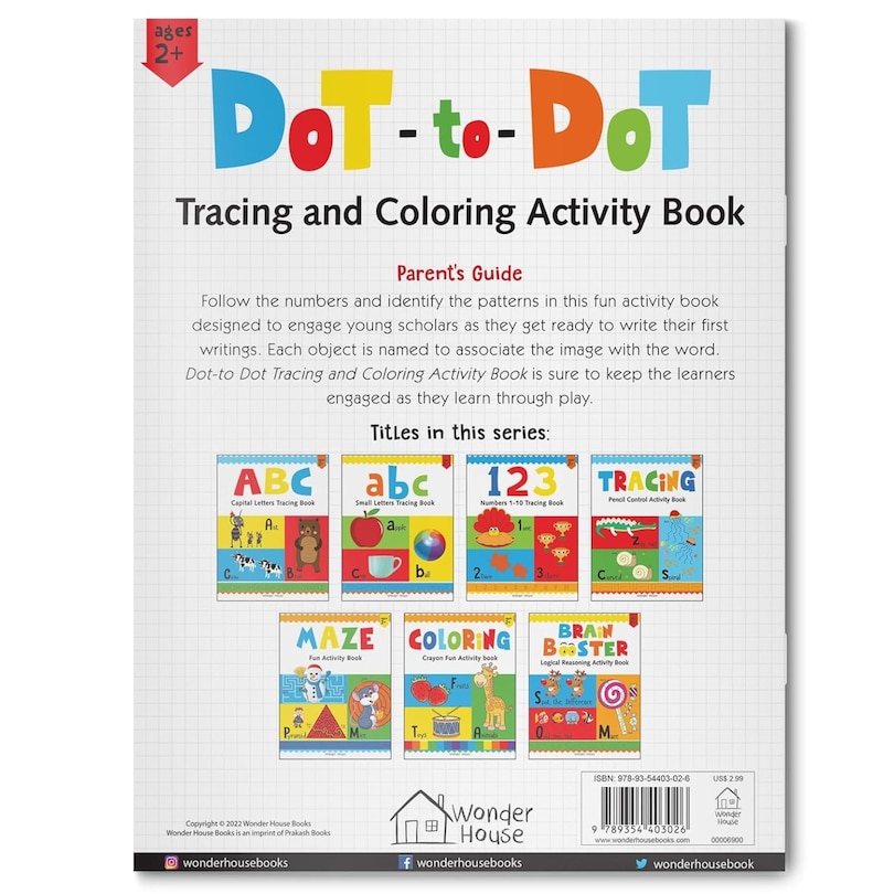 Aper&ccedil;u du contenu 5_Preschool Activity Book: Dot-To-Dot - Tracing and Coloring Activity Book For Kids