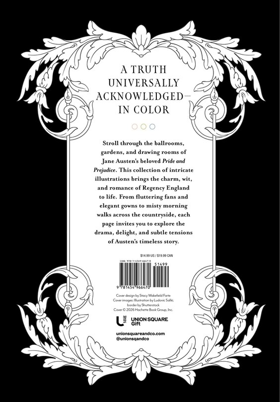 Back cover_Pride and Prejudice: Classics Coloring