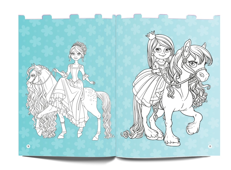 Aper&ccedil;u du contenu_Princesses - Coloring and Sticker Activity Book (With 150+ Stickers)