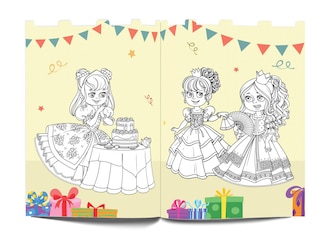 Aper&ccedil;u du contenu 2_Princesses - Coloring and Sticker Activity Book (With 150+ Stickers)