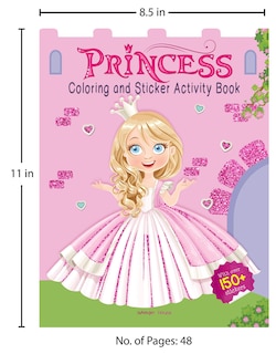 Aper&ccedil;u du contenu 4_Princesses - Coloring and Sticker Activity Book (With 150+ Stickers)