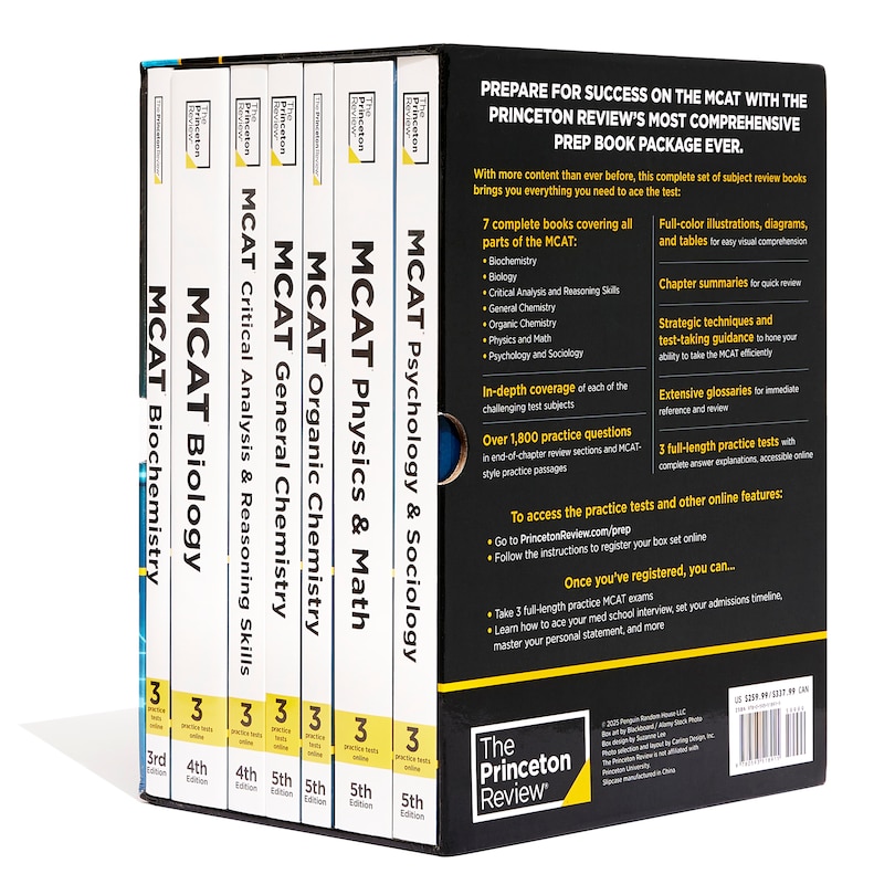 Back cover_Princeton Review MCAT Subject Review Complete Box Set, 5th Edition