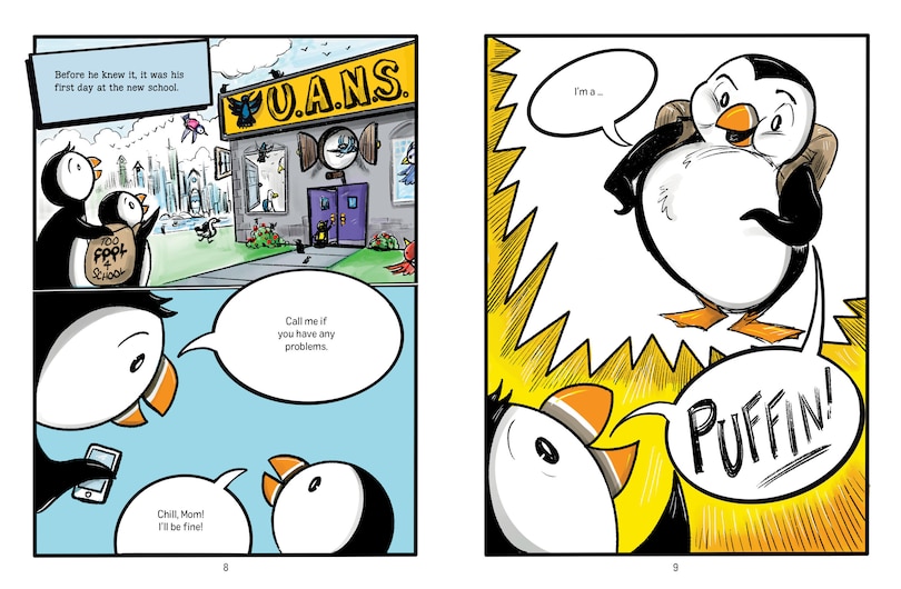 Sample content 3_Puffin and Penguin