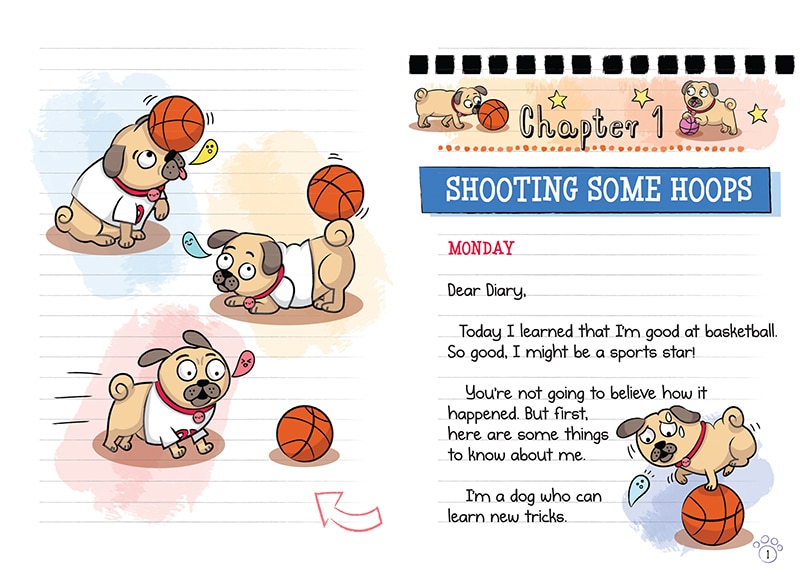 Aperçu du contenu_Pug the Sports Star: A Branches Book (Diary of a Pug #11)