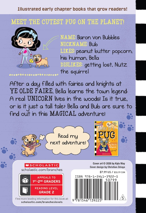 Couverture arrière_Pug the Unicorn: A Branches Book (Diary of a Pug #14)