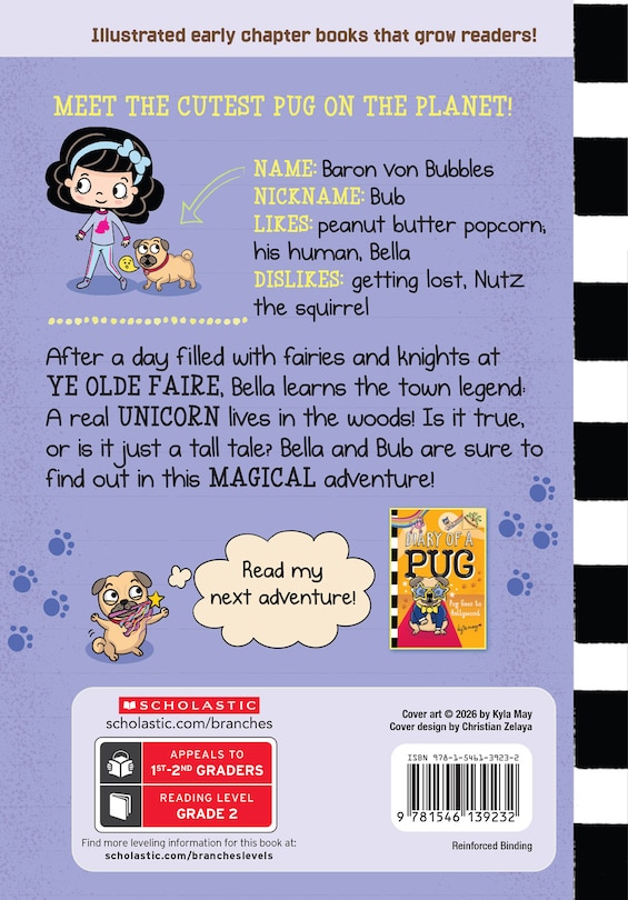 Couverture arrière_Pug the Unicorn: A Branches Book (Diary of a Pug #14)