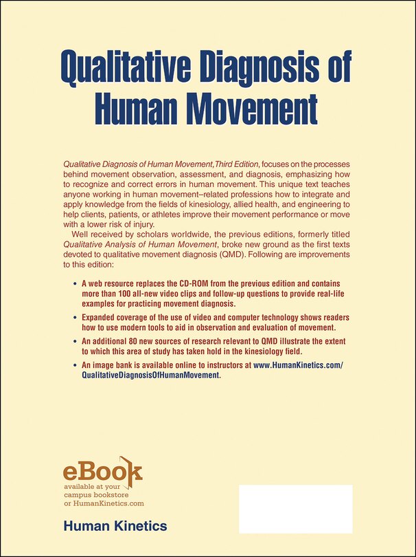 Couverture arri&egrave;re_Qualitative Diagnosis Of Human Movement