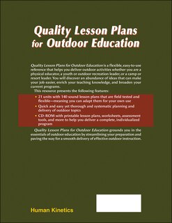 Back cover_Quality Lesson PLans for Outdoor Education