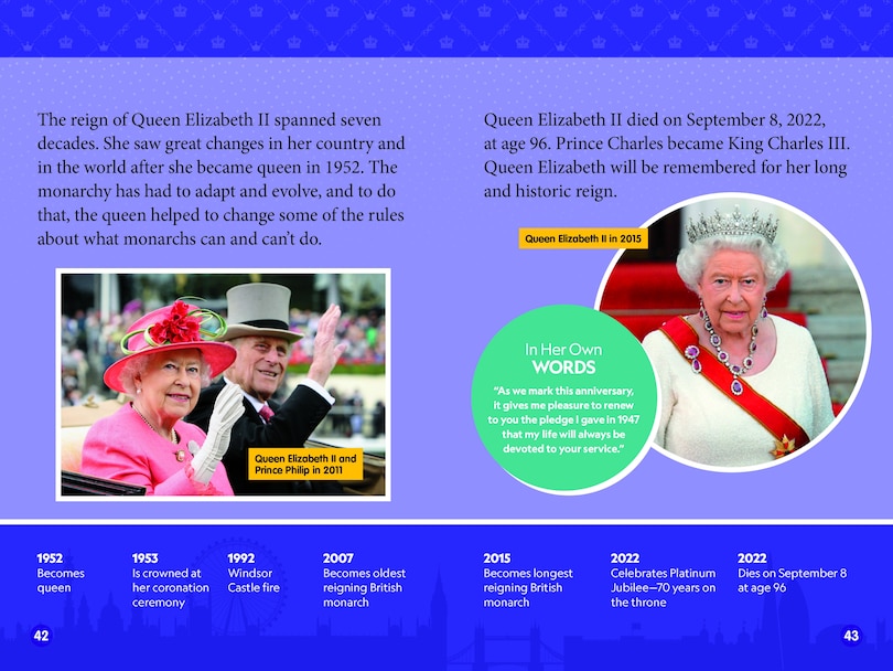 Aperçu du contenu 3_Queen Elizabeth II (National Geographic Kids Readers, Level 3)