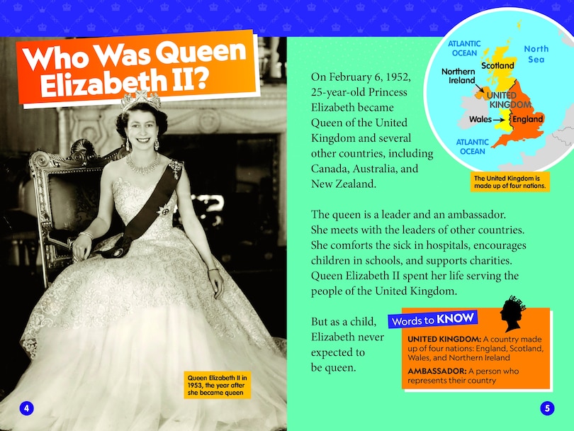 Aperçu du contenu_Queen Elizabeth II (National Geographic Kids Readers, Level 3)