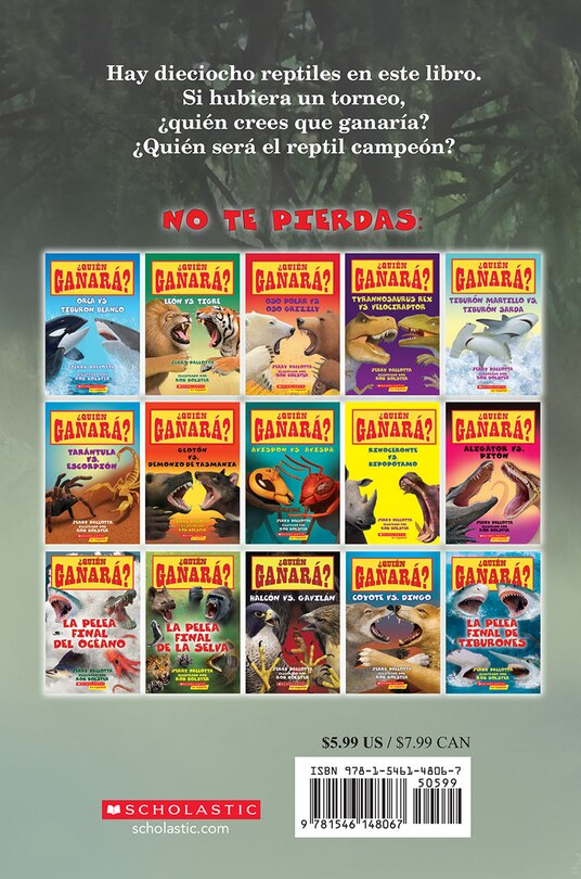 Back cover_&iquest;Qui&eacute;n ganar&aacute;? La pelea final de reptiles (Who Would Win? Ultimate Reptile Rumble)
