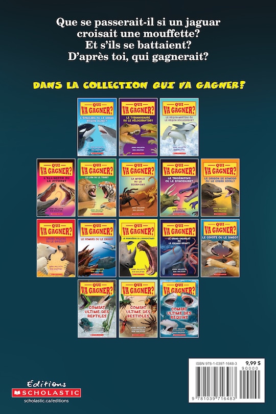 Couverture arri&egrave;re_Qui va gagner? : Le jaguar ou la mouffette