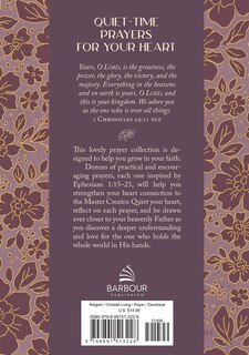 Couverture arri&egrave;re_Quiet-Time Prayers for a Woman's Heart