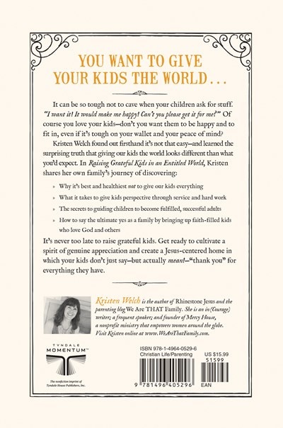 Back cover_Raising Grateful Kids In An Entitled World