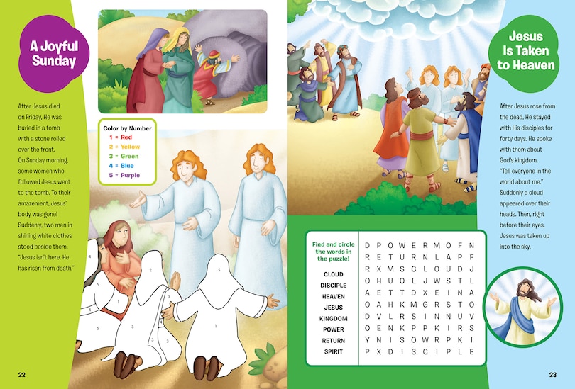 Sample content 2_Read and Learn: Favorite Bible Stories Sticker & Activity Book