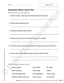 Sample content 3_Read and Understand with Leveled Texts, Grade 2 Teacher Resource