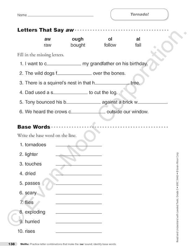 Sample content 5_Read and Understand with Leveled Texts, Grade 3 Teacher Resource
