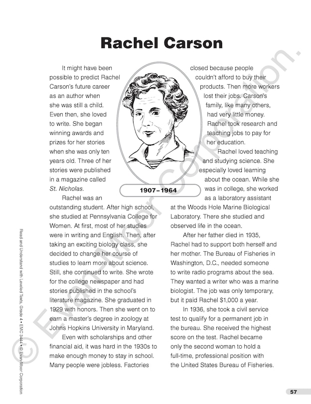 Sample content 2_Read and Understand with Leveled Texts, Grade 4 Teacher Resource