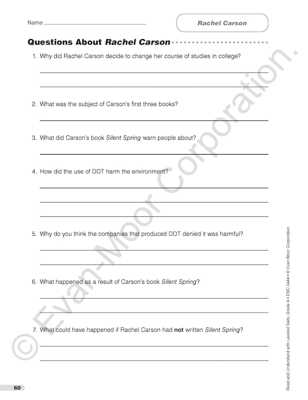 Sample content 3_Read and Understand with Leveled Texts, Grade 4 Teacher Resource