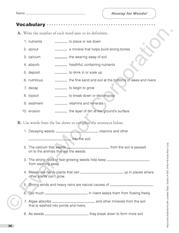 Sample content 4_Read and Understand with Leveled Texts, Grade 6 Teacher Resource