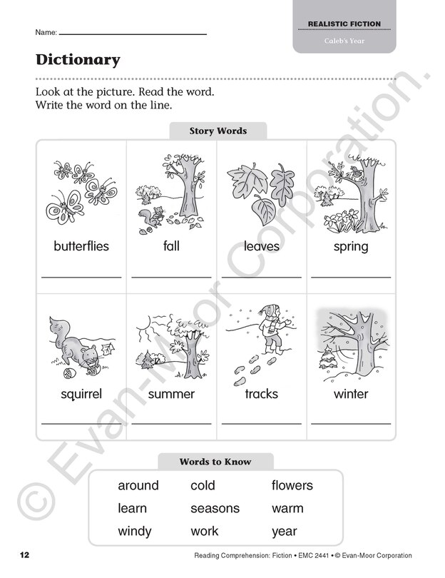 Sample content 3_Reading Comprehension, Fiction, Grade 1