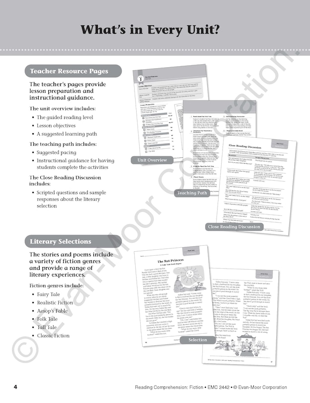 Sample content_Reading Comprehension: Fiction, Grade 2 Teacher Resource