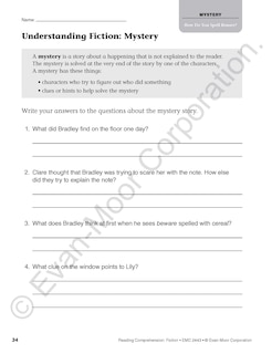 Sample content 4_Reading Comprehension: Fiction, Grade 3 Teacher Resource