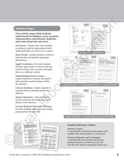 Sample content 2_Reading Comprehension: Fiction, Grade 4 Teacher Resource