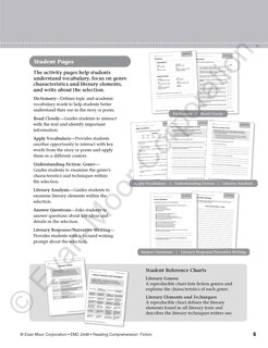 Aperçu du contenu 2_Reading Comprehension: Fiction, Grade 6 Teacher Resource