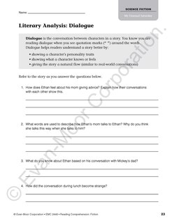 Aperçu du contenu 5_Reading Comprehension: Fiction, Grade 6 Teacher Resource