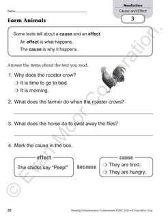 Aperçu du contenu 4_Reading Comprehension Fundamentals, Grade 1 Teacher Resource