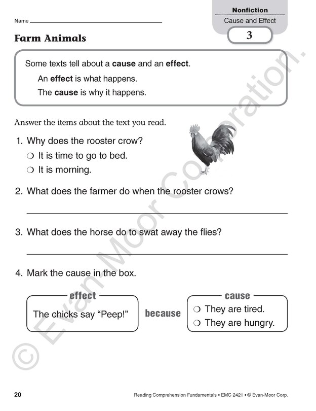 Aperçu du contenu 4_Reading Comprehension Fundamentals, Grade 1 Teacher Resource