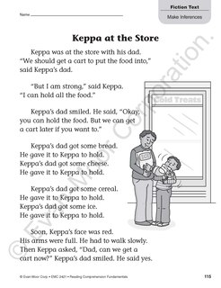 Aperçu du contenu 5_Reading Comprehension Fundamentals, Grade 1 Teacher Resource
