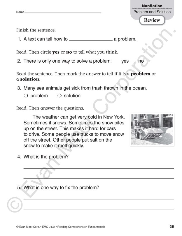 Aperçu du contenu 5_Reading Comprehension Fundamentals, Grade 2 Teacher Resource