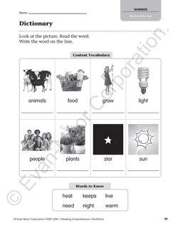 Aperçu du contenu 3_Reading Comprehension: Nonfiction, Grade 1 Teacher Resource