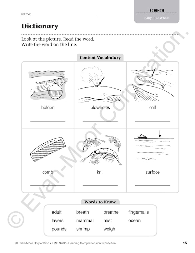 Sample content 3_Reading Comprehension, Nonfiction, Grade 2