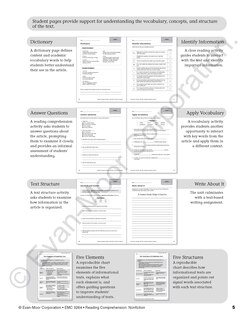 Sample content 2_Reading Comprehension, Nonfiction, Grade 4