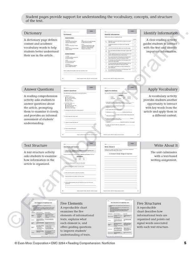 Sample content 2_Reading Comprehension, Nonfiction, Grade 4